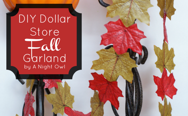 {Project Home} DIY Dollar Store Fall Garland