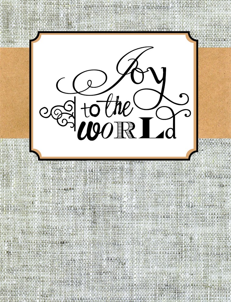 This FREE Joy to the World Printable is perfect for Christmas! Download at anightowlblog.com