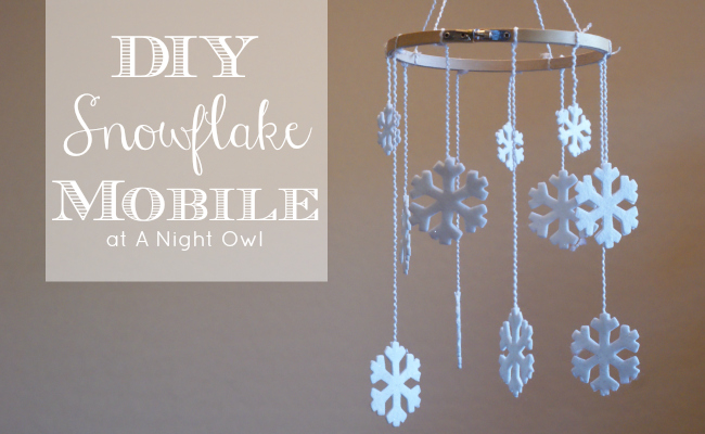 DIY Snowflake Mobile