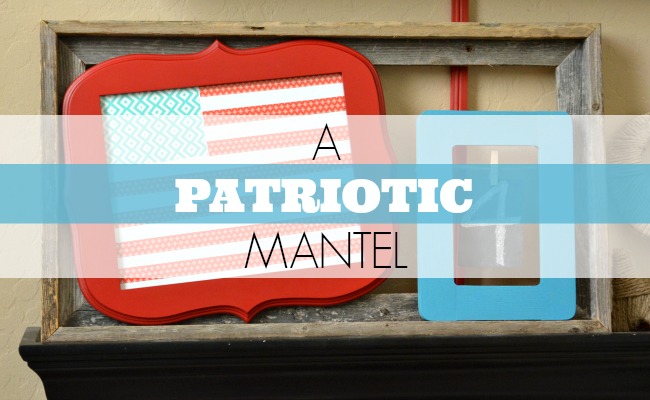 A Patriotic Mantel with DecoArt Paints