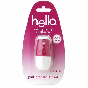 hello pink grapefruit mint breath spray