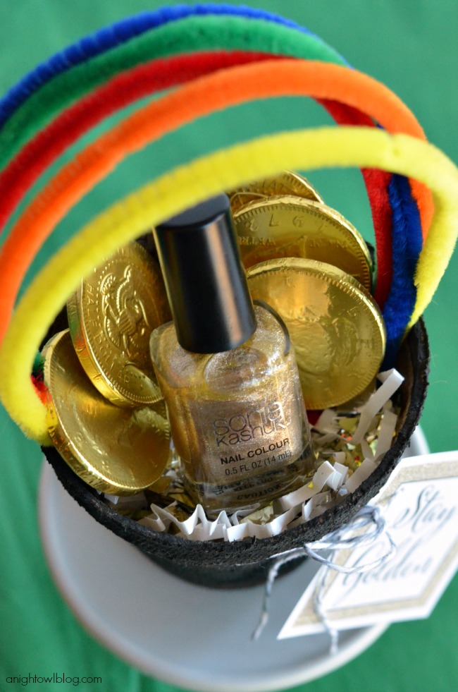 Stay Golden St. Patrick's Day nail polish gift