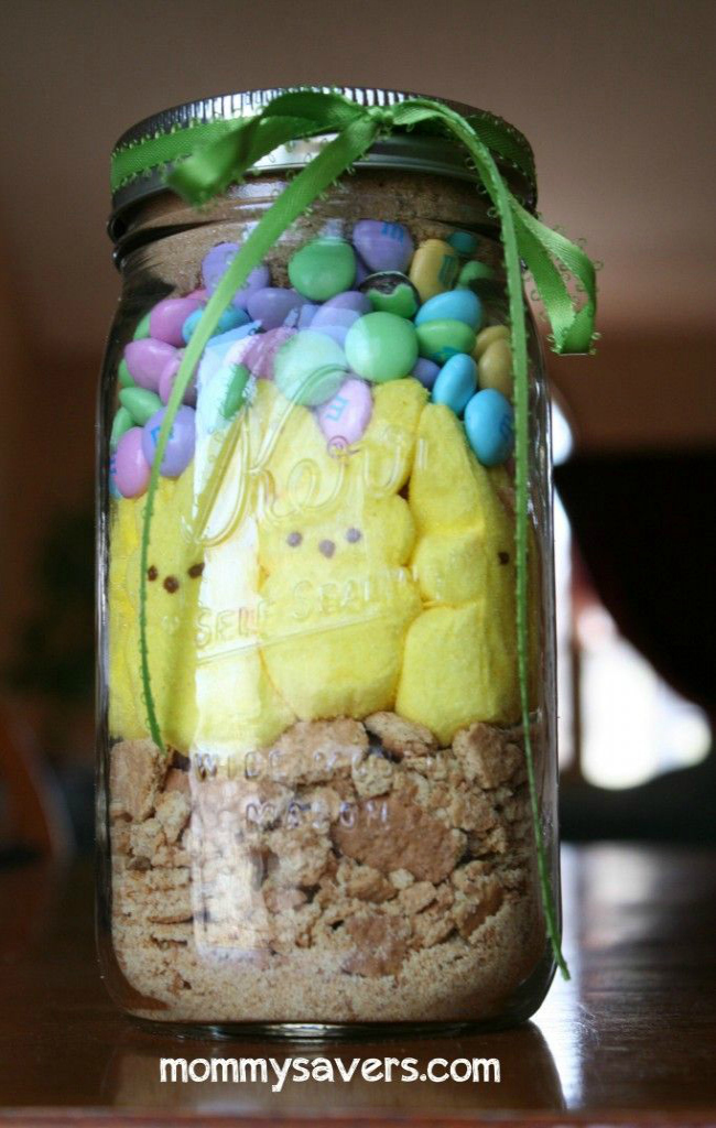Easter Bunny Smores In A Jar