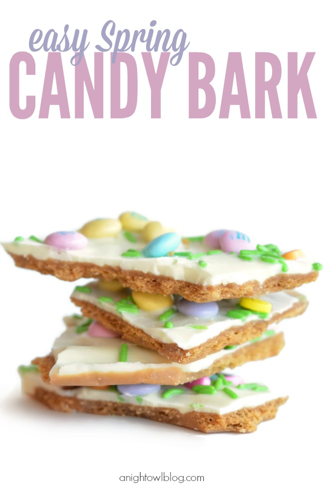 Easy Spring Candy Bark - this looks so easy but so yummy!