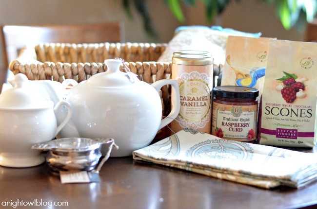 Mother's Day Gift Ideas - how to put together an English Tea Party gift basket!
