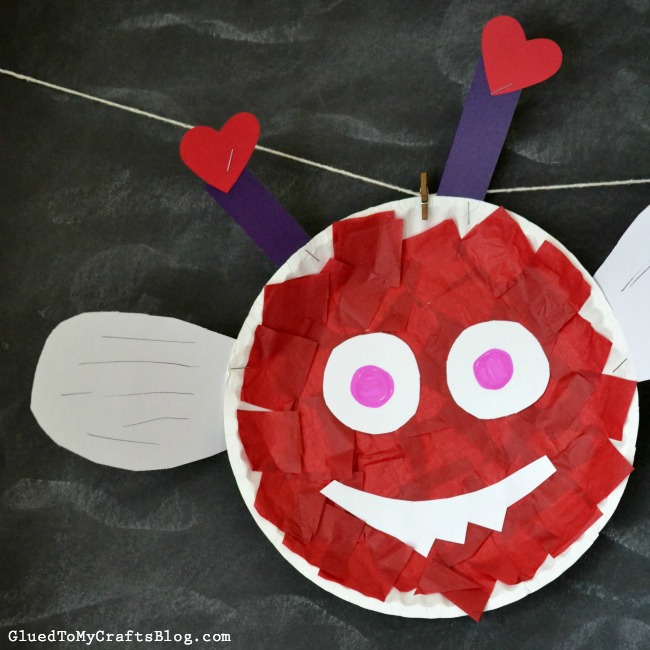 Love Bug Paper Plate Kid Craft