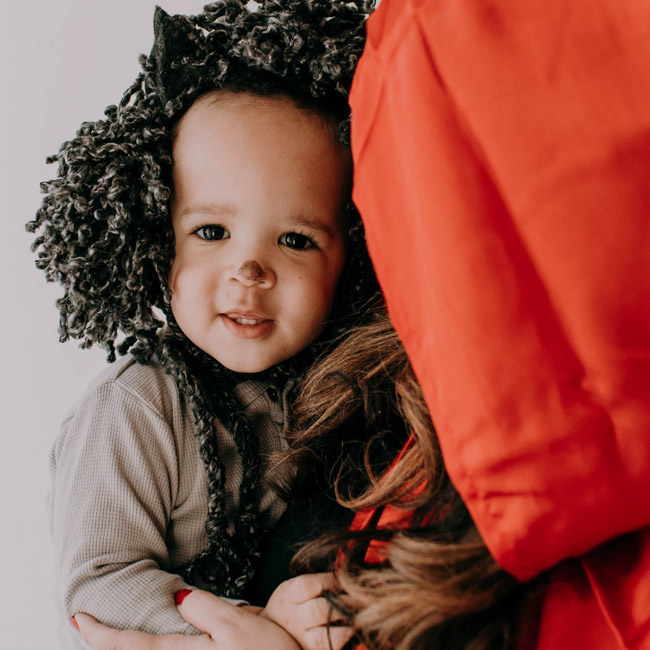 Mother and Baby Costume Idea: Little Red Riding Hood with Wolf
