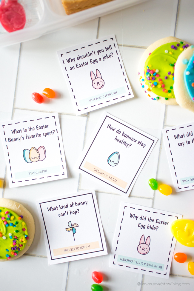 Download and print these <strong>Easter Lunch Box Jokes</strong>, perfect for your kiddos lunch box or Easter Baskets!